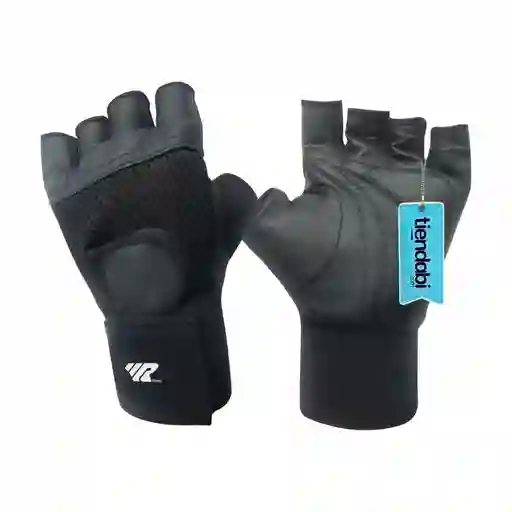 Guantes Para Pesas Gimnasio Gym Deporte Con Muñequera Negro