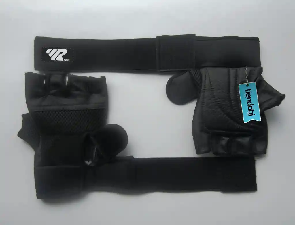 Guantes Para Pesas Gimnasio Gym Deporte Con Muñequera Negro