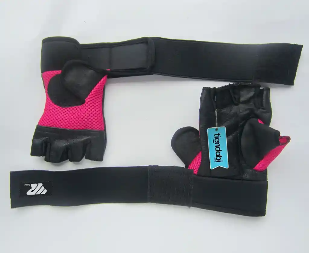 Guantes Para Pesas Gimnasio Gym Deporte Con Muñequera Fucsia