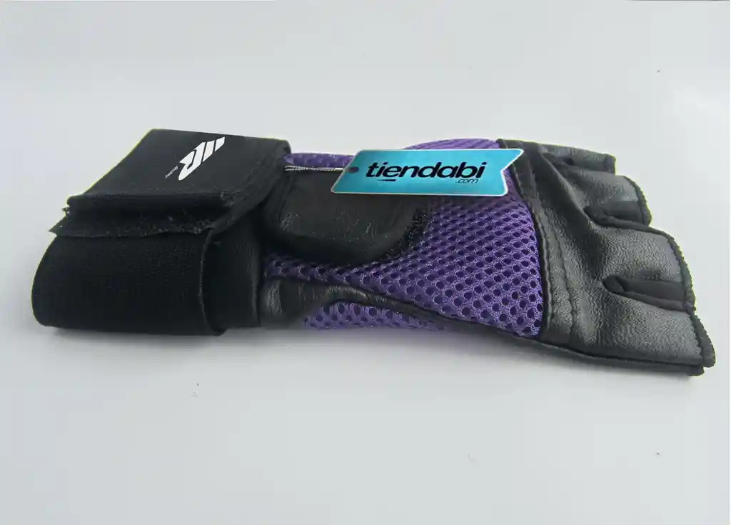 Guantes Para Pesas Gimnasio Gym Deporte Con Muñequera Morado