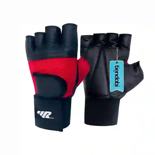 Guantes Para Pesas Gimnasio Gym Deporte Con Muñequera Rojo