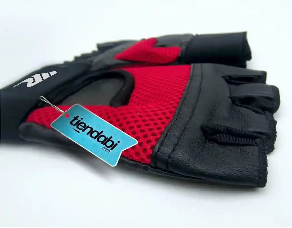 Guantes Para Pesas Gimnasio Gym Deporte Con Muñequera Rojo