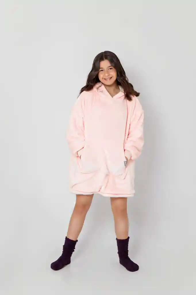 Warm Hoodie Rosado Chicle Kids