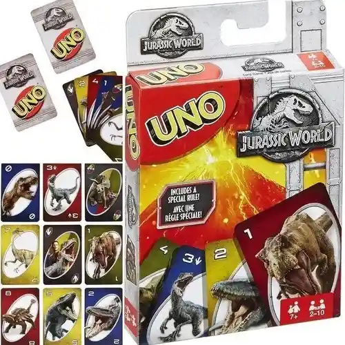 Juego De Cartas Uno Jurassic World Mattel Games Original