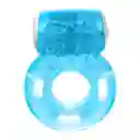 Anillo Vibrador Intenso Silicona Azul.