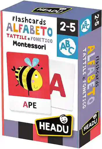 Flash Cards Niños Tarjetas Sensoriales Montessori Alfabeto