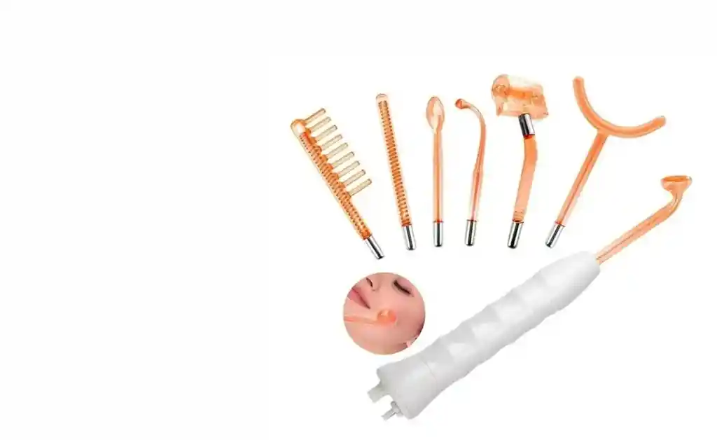 Masajeador De Alta Frecuencia 7 Electrodos Facial Y Corporal