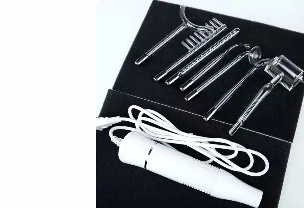 Masajeador De Alta Frecuencia 7 Electrodos Facial Y Corporal