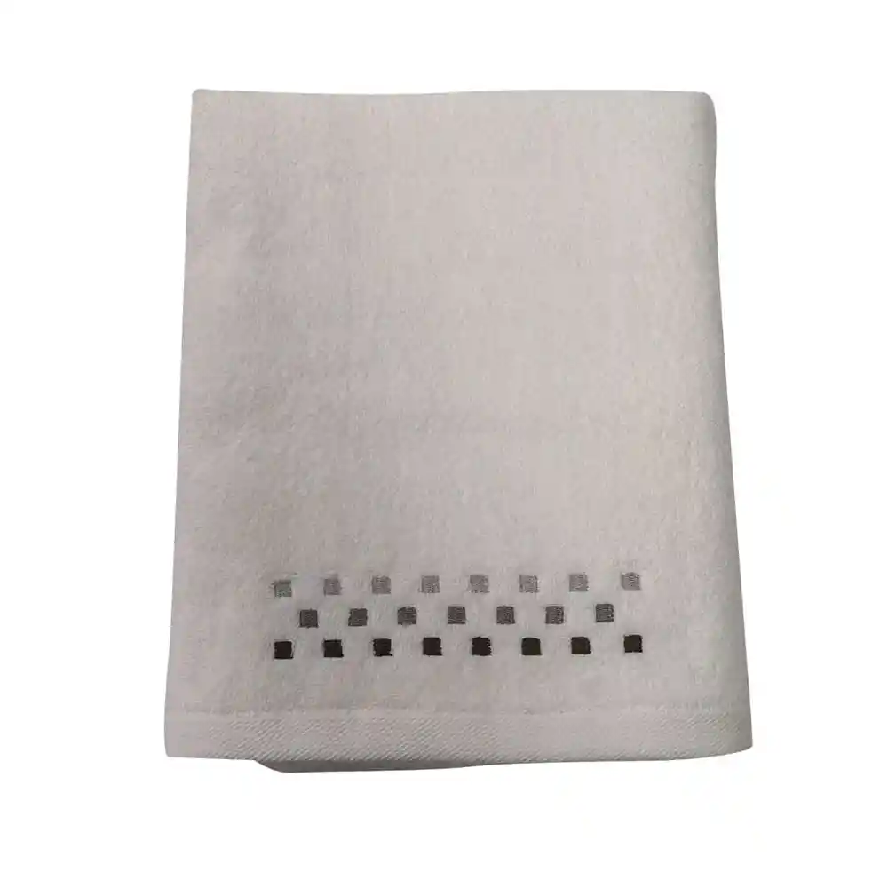 Juego de Toallas Borde Mano-baño Cuadrados Krea