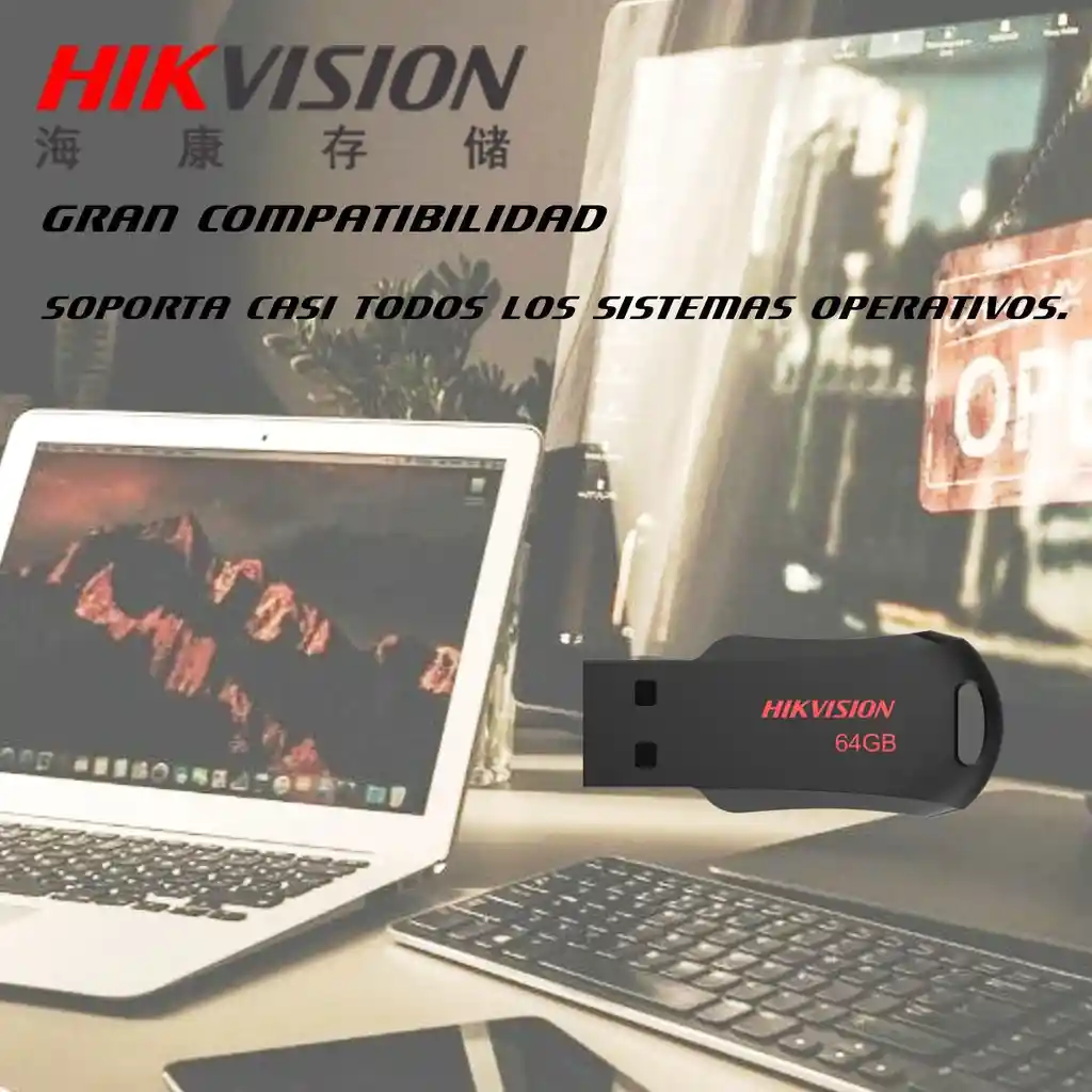 Memoria Usb Flash 64gb Hikvision M200r / Ligera Y Portátil