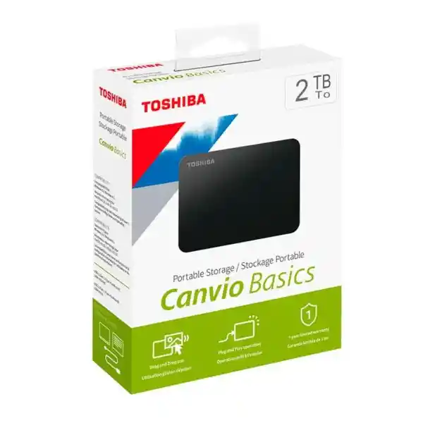 Toshiba Disco Duroexterno 2Tb Canvio Basic