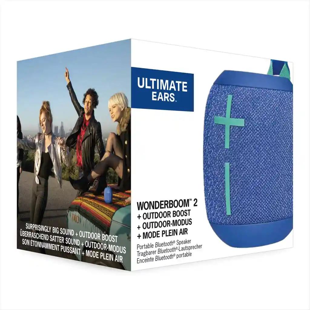 Ultimate Ears Wonderboom 2, Parlante Impermeable Bluetooth Azul