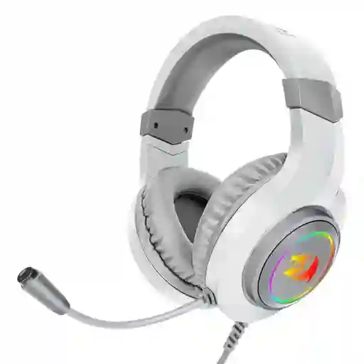 Redragon Diadema Gamerh260W Hylas Usb/3.5Mm Con Microfono Blanco