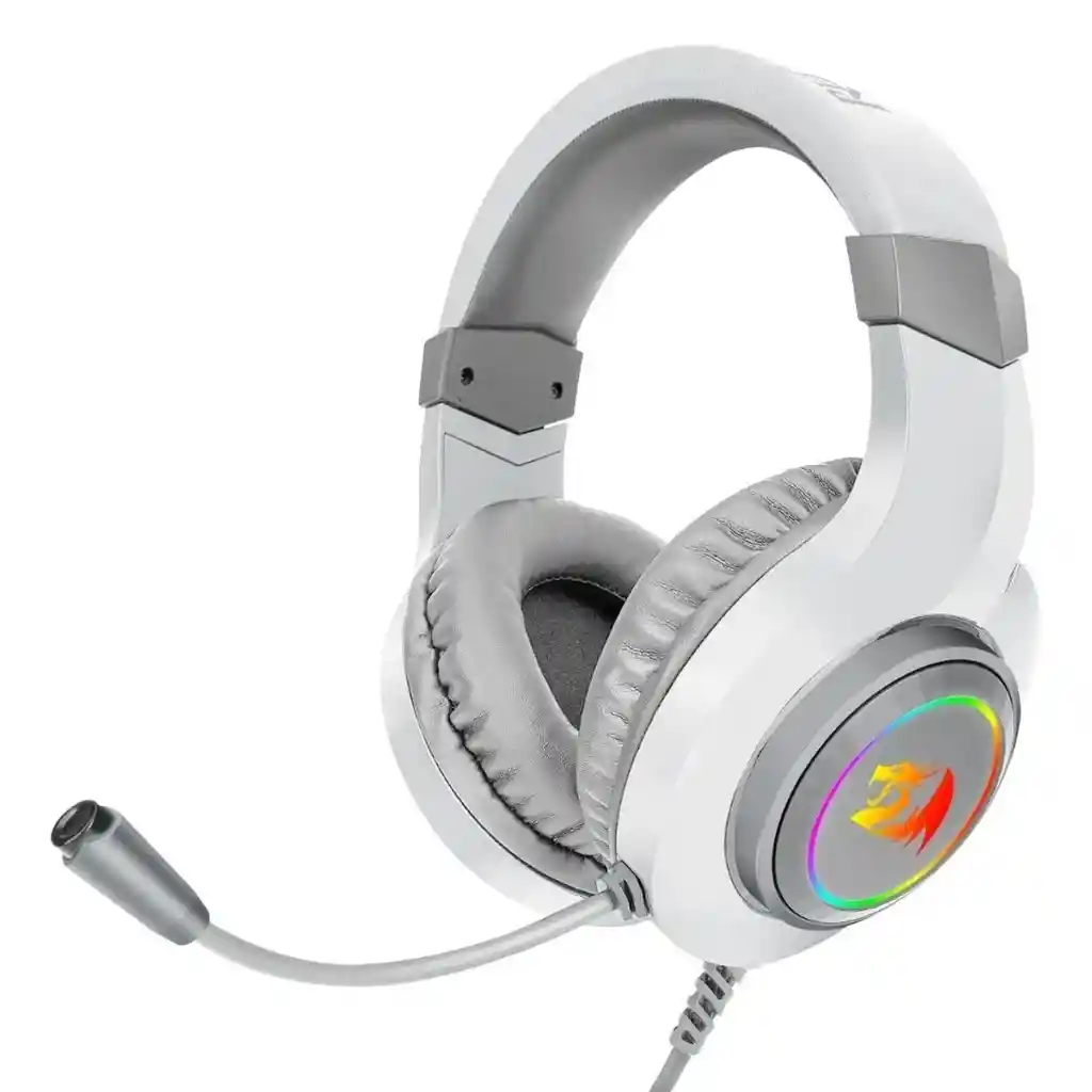 Redragon Diadema Gamerh260W Hylas Usb/3.5Mm Con Microfono Blanco