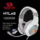 Redragon Diadema Gamerh260W Hylas Usb/3.5Mm Con Microfono Blanco