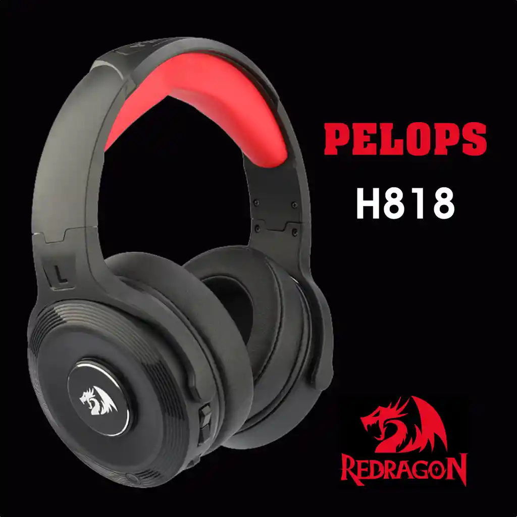 Redragon Diadema Inalambrica 7.1Pelops H818 Pc/Xbox One/Ps4