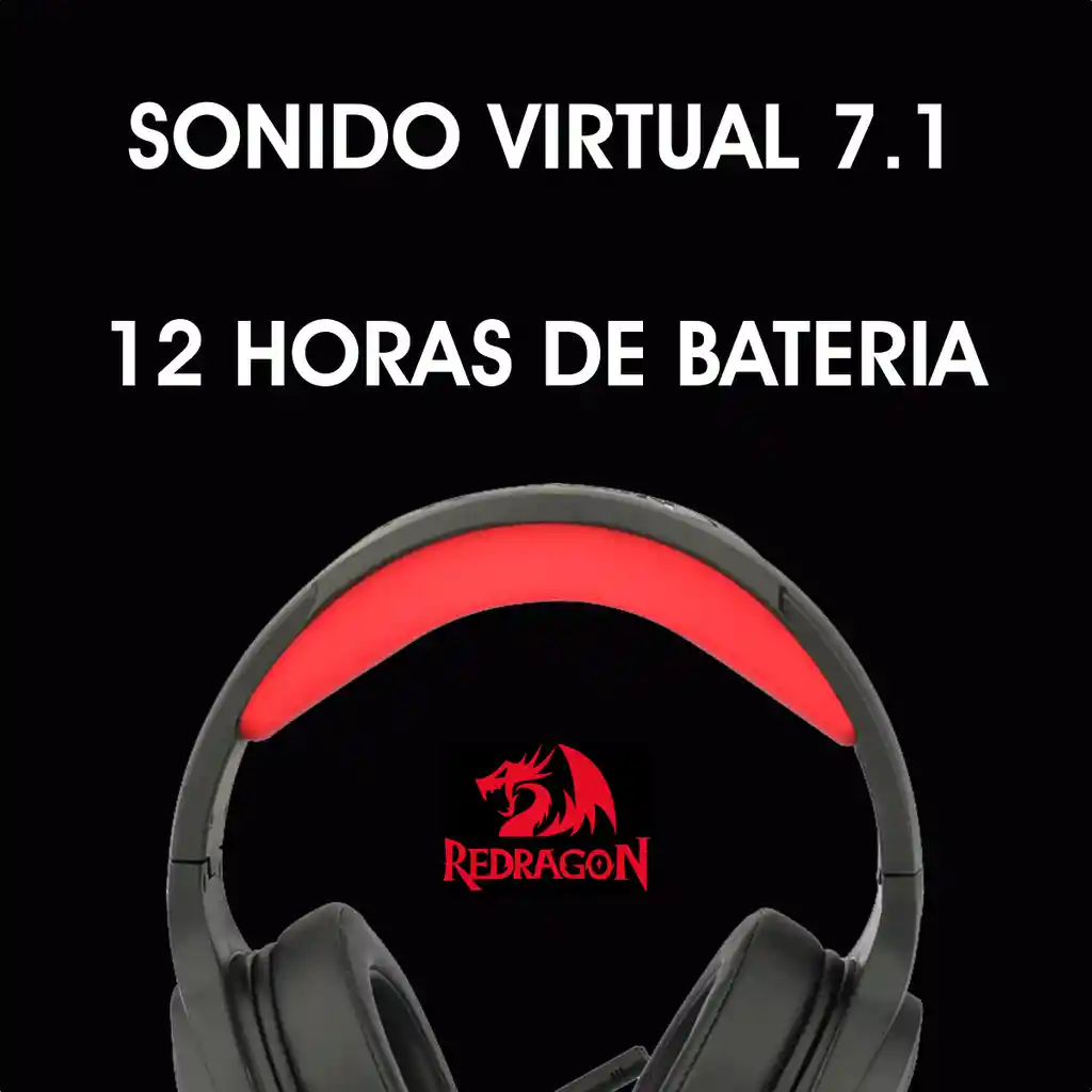 Redragon Diadema Inalambrica 7.1Pelops H818 Pc/Xbox One/Ps4