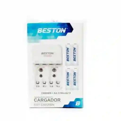Cargador + Baterias Beston Aa Aaa 9v Recargable + Pilas 4aa 2700ma