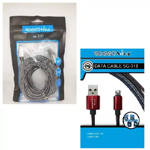 Cable V8 De 2a De 3 Metros Para Celular Htc (318)