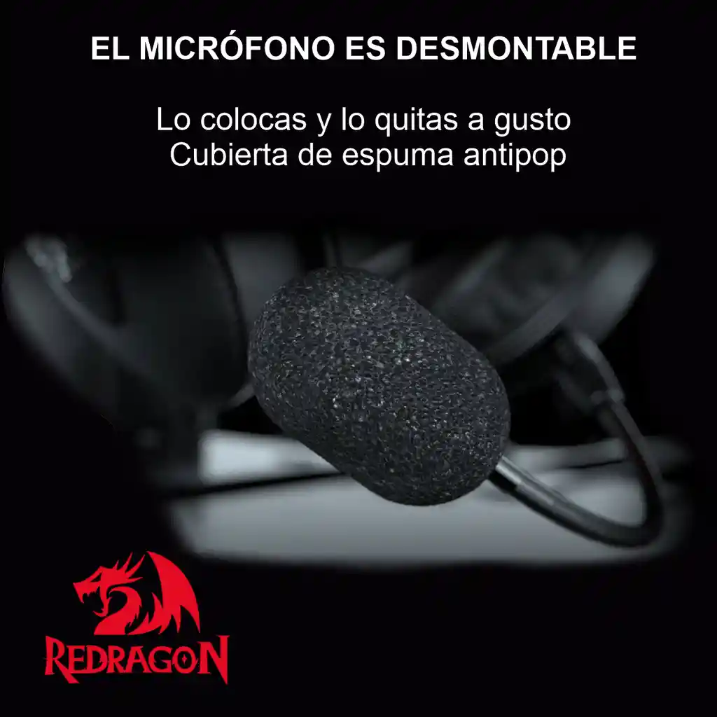 Redragon Diadema Gamer 7.1 Con Microfono / Usb,Icon H520 Negro