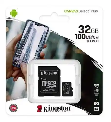 Kingston Micro Sdoriginal 32 Gb - Clase 10 Velocidad 100 Mb