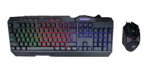 Rgb Combo Teclado Mouse Gamer Luzusb Ingles Estados Unidos - Cableado