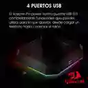 Base/hub Usb Para Auriculares 4 Puertos Rgb Redragon Ha300