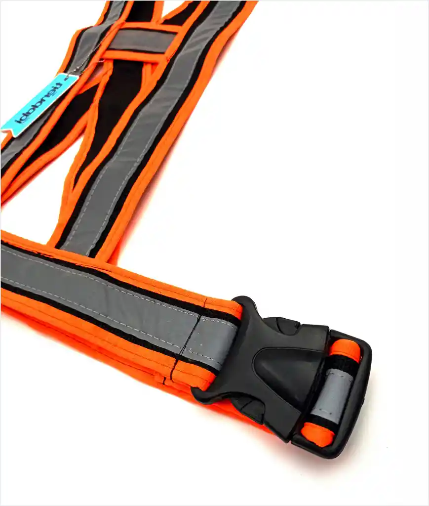 Chaleco Arnés Cinta Reflectiva Para Moto O Bicicleta Naranja