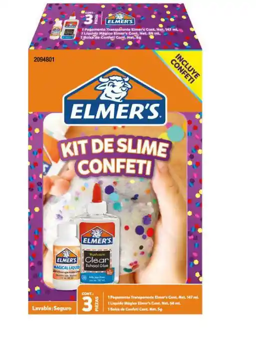 Kit De Slime Confeti Marca Elmer´s