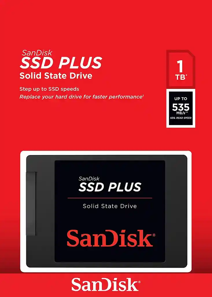 Sandisk Ssd 1Tbplus 535Mb/S Sata Disco Solido