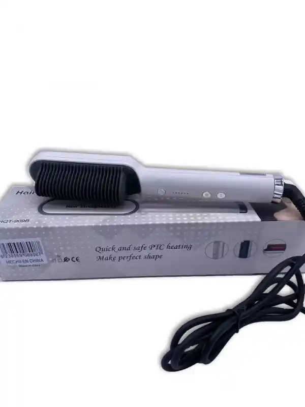 Cepillo Alisador Iónico Para Cabello Peine Profesional 110v