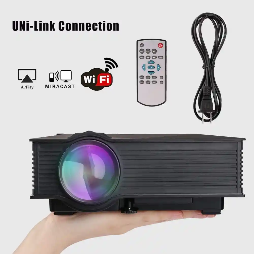 Mini Proyector Led Video Beam 1800 Lumens Wifi Unic Uc68