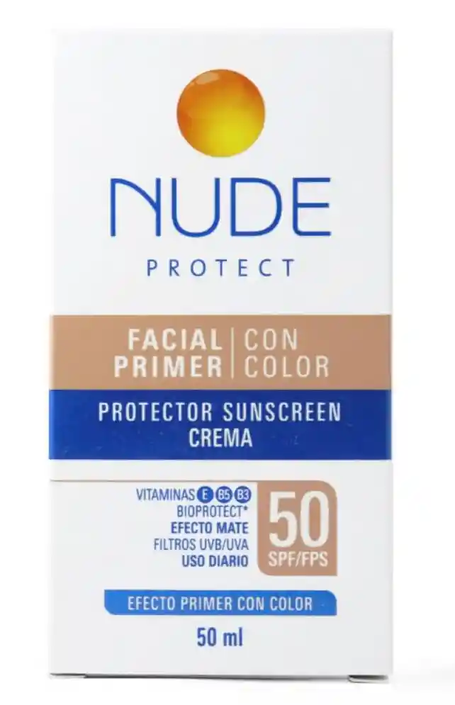 Nude Protector Solar Con Color Spf 50 50 Ml