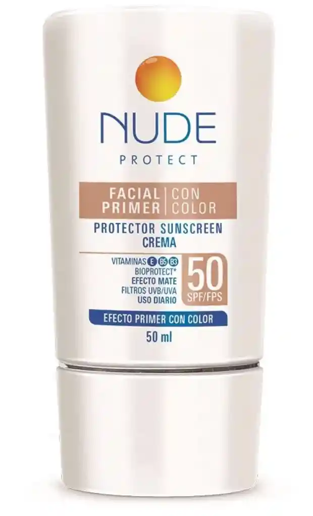 Nude Protector Solar Con Color Spf 50 50 Ml