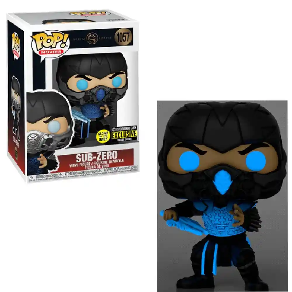 Funko Pop Movies Mortal Kombat - Sub-zero Glows Exclusive