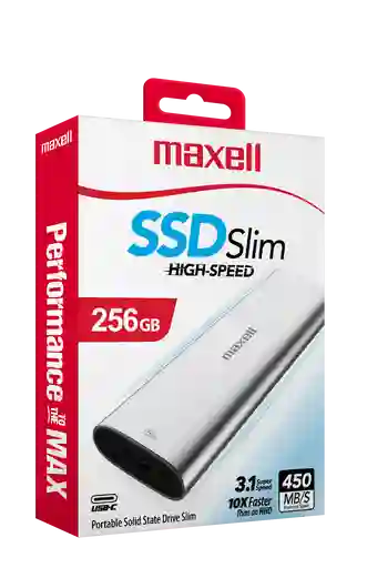 Maxell Disco Duro Externoestado Solido 256 Gb Ssd 3.1