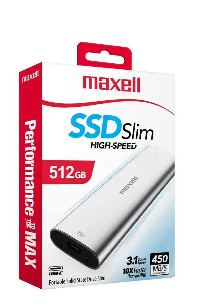 Maxell Disco Duro Externoestado Solido 512Gb Ssd 3.1