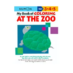 Libro Para Colorear Kumon Niños Niñas Zoológico