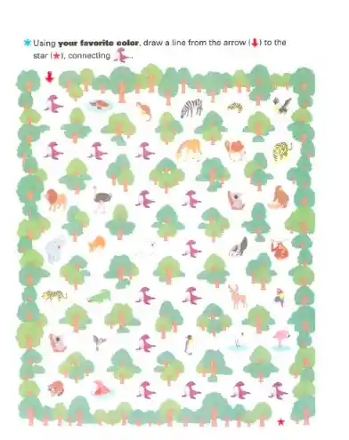 Libro Para Colorear Kumon Niños Niñas Zoológico
