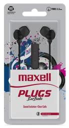 Audifonos Con Microfono Maxell Plugz In Black