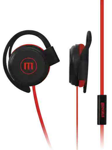 Maxell Audifonos Con Microfonoearclip Red