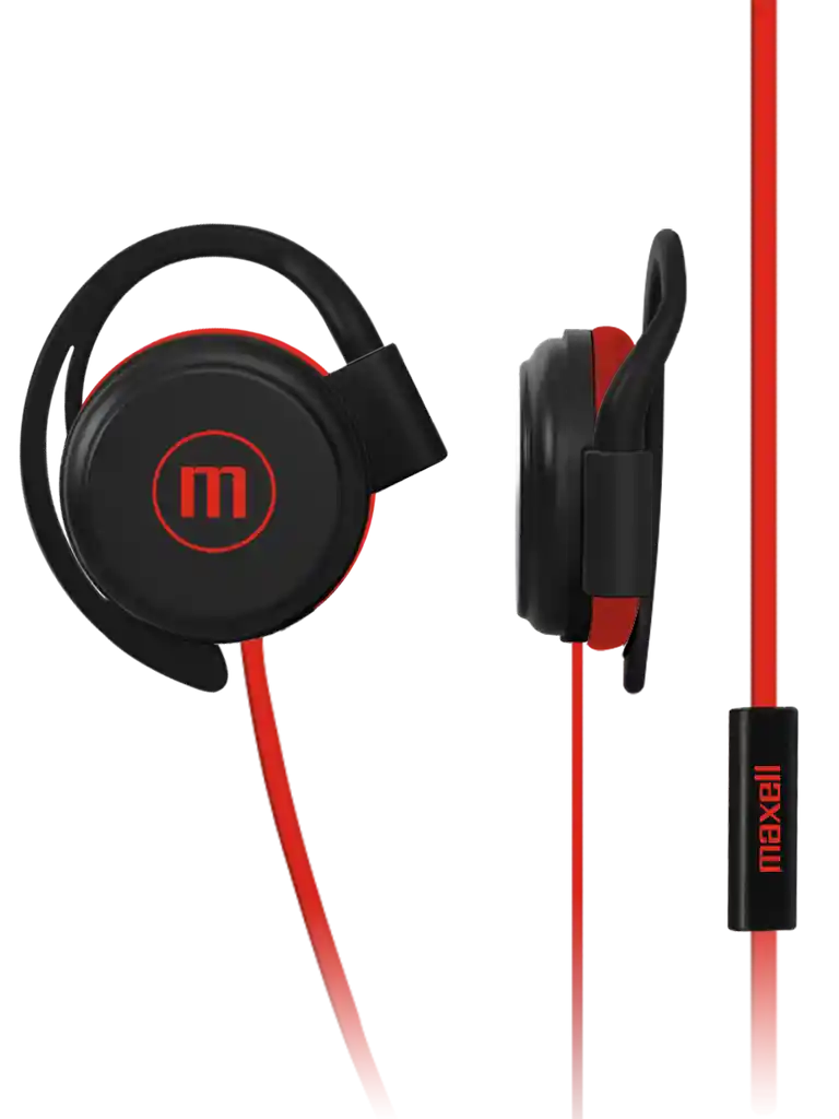 Maxell Audifonos Con Microfonoearclip Red