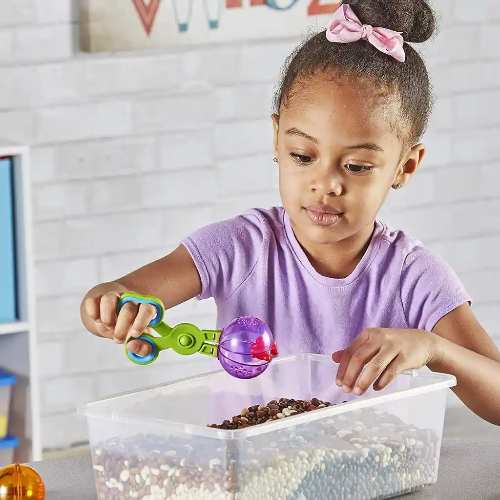 Tijeras Pinza Motricidad Fina Niños Didáctico Cuchara