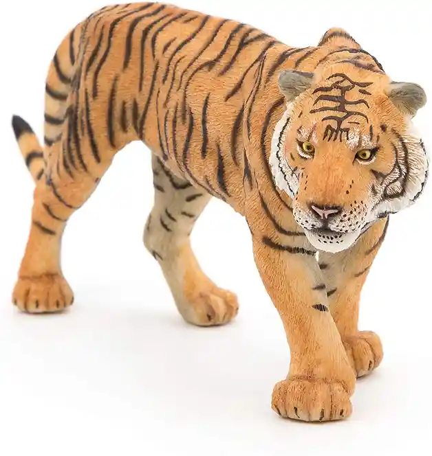 Figura Coleccionable Tigre Pintado A Mano Niños
