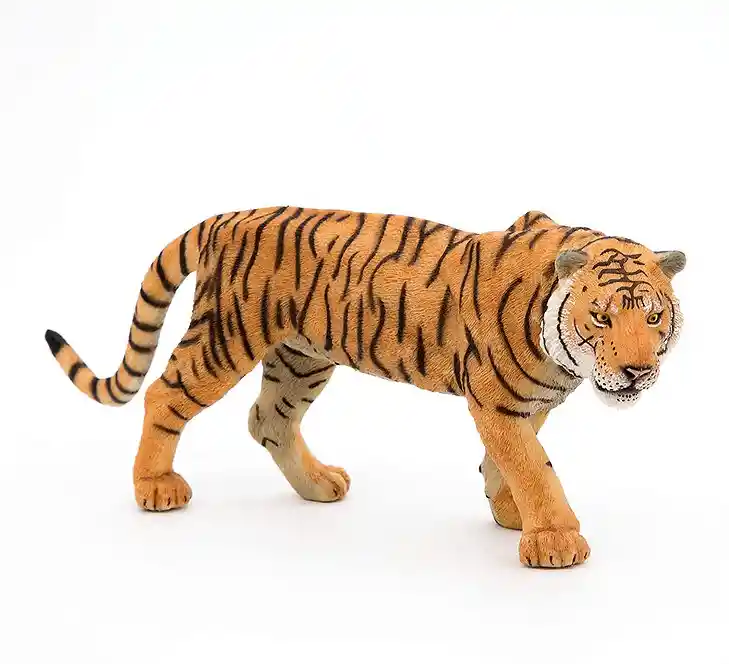 Figura Coleccionable Tigre Pintado A Mano Niños