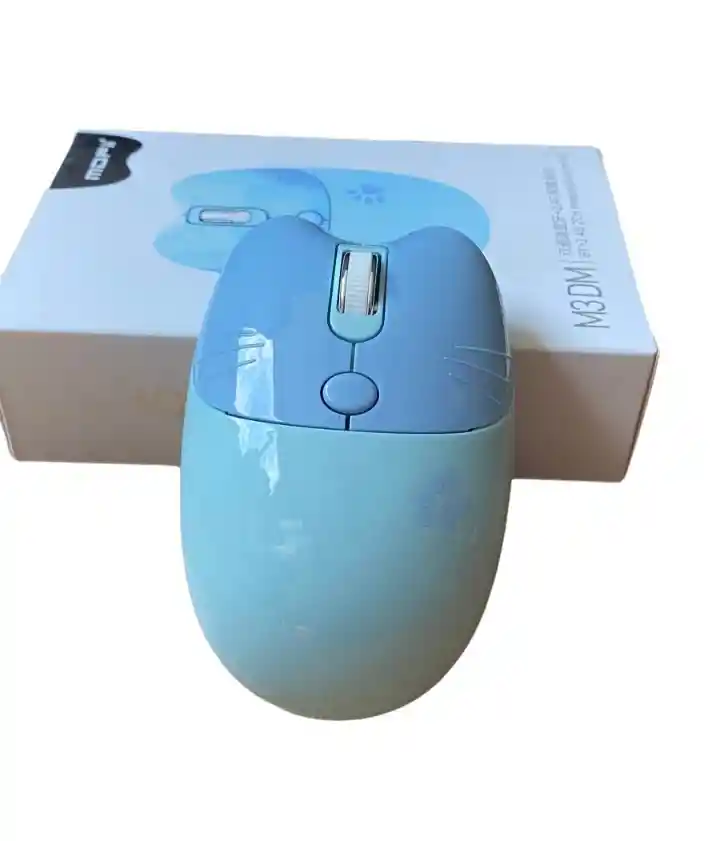 Mouse Inalambrico Moffi M3dm-color Celeste