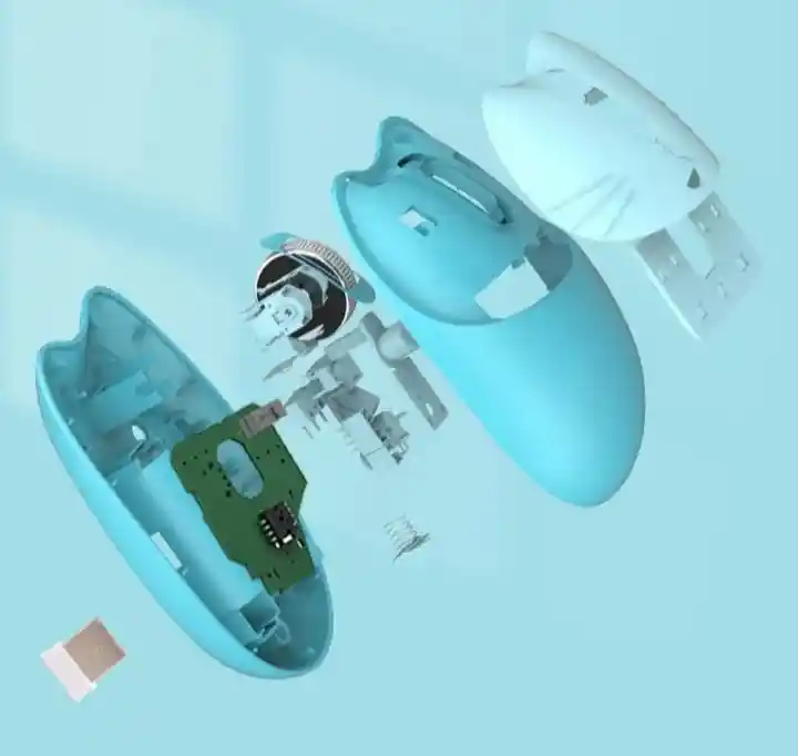 Mouse Inalambrico Moffi M3dm-color Celeste