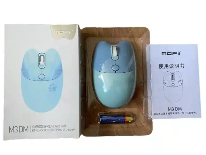 Mouse Inalambrico Moffi M3dm-color Celeste