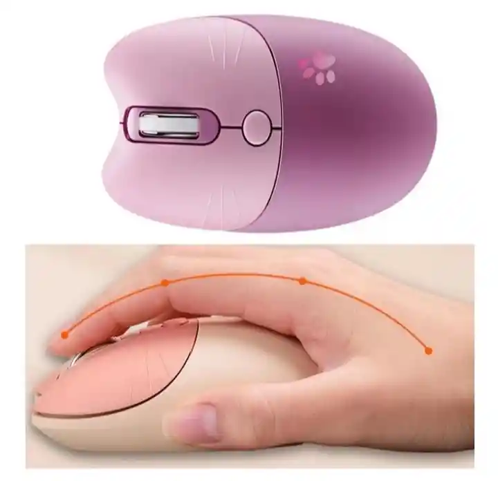 Mouse Inalambrico Moffi M3dm-color Rosa