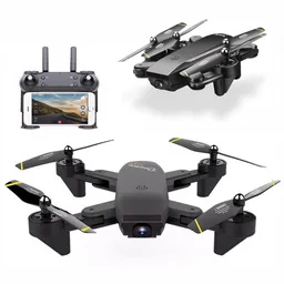 Drone Plegable Wifi Doble Camara Doble Bateria + Estuche